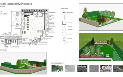 projekt techniczny ogrodu, wizualizacje